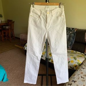 Frame Denim Le Skinny de Jeanne Jeans White Women’s 28